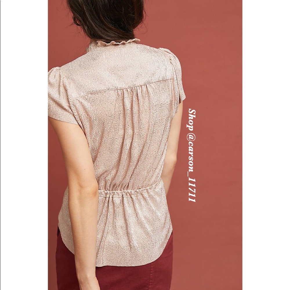 Anthropologie Merlaison Shine Blouse S - Picture 3 of 3